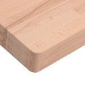 Blat stołu, 100x50x4 cm, prostokątny, lite drewno bukowe
