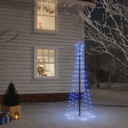 Choinka z kołkiem gruntowym, 108 niebieskich LED, 180 cm