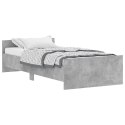 Rama łóżka, szarość betonu, 100x200 cm, materiał drewnopochodny