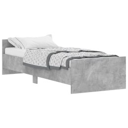 Rama łóżka, szarość betonu, 75x190 cm, materiał drewnopochodny