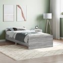 Rama łóżka, szary dąb sonoma, 100x200cm materiał drewnopochodny