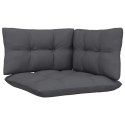 3-osobowa sofa ogrodowa z antracytowymi poduszkami, sosnowa