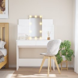 Toaletka z oświetleniem LED, biała, 96x40x142 cm
