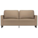 2-osobowa sofa, kolor cappuccino, 140 cm, sztuczna skóra