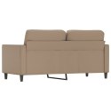 2-osobowa sofa, kolor cappuccino, 140 cm, sztuczna skóra