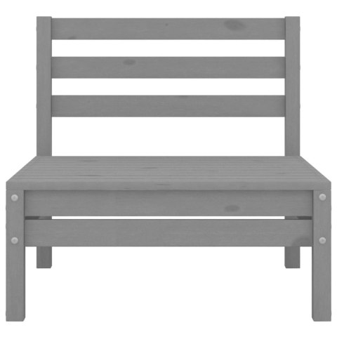 3-cz. zestaw mebli wypoczynkowych do ogrodu, szary, sosnowy