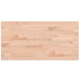Blat stołu, 80x40x2,5 cm, prostokątny, lite drewno bukowe