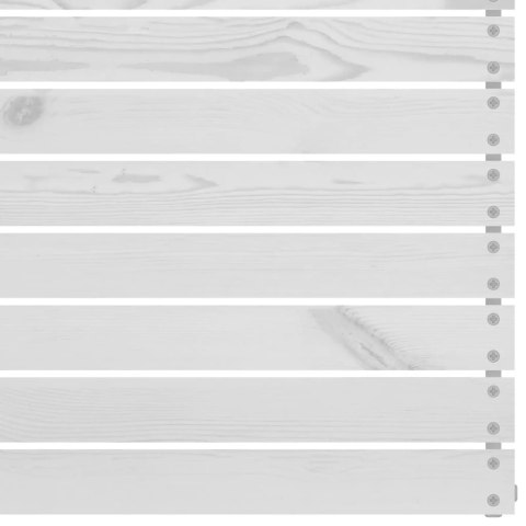 7-cz. zestaw mebli wypoczynkowych do ogrodu, biały, sosnowy