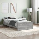 Rama łóżka, szary dąb sonoma, 90x190cm, materiał drewnopochodny