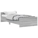 Rama łóżka, szary dąb sonoma, 90x190cm, materiał drewnopochodny