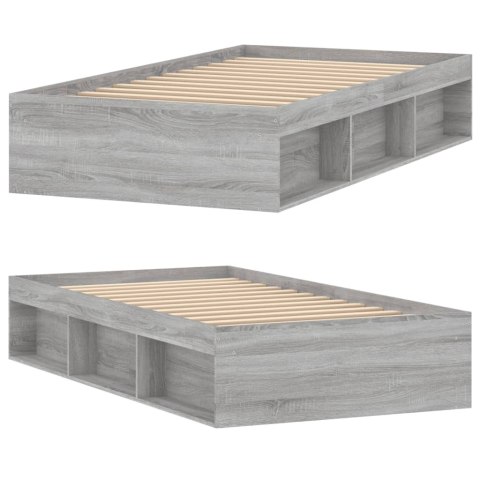 Rama łóżka, szary dąb sonoma, 100x200 cm