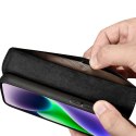 2w1 etui skórzany pokrowiec z klapką iPhone 14 Plus Anti-RFID Wallet Case czarny