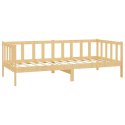 Łóżko dzienne z materacem, 90x200 cm, lite drewno sosnowe