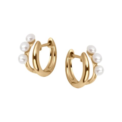 Srebrne kolczyki KDN6483 - Naturalne Perły hodowane słodkowodne