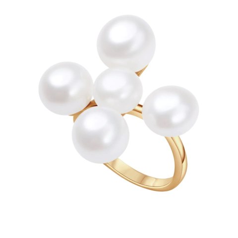 Srebrny pierścionek PDK6504Y - Naturalne Perły hodowane słodkowodne