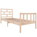 Rama łóżka, lite drewno sosnowe, 75x190 cm, pojedyncza