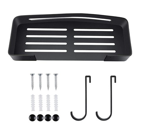 Półka loftowa PRELA czarna do łazienki kuchni