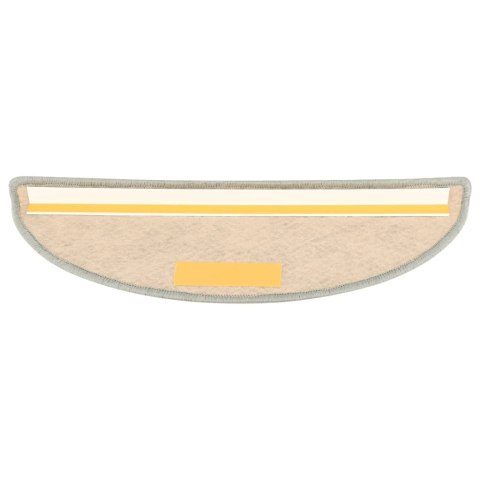 Samoprzylepne nakładki na schody, 15 szt., 65x21x4 cm, szare