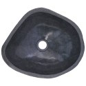 Umywalka z kamienia rzecznego, owalna, 38-45 cm