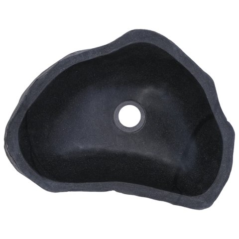 Umywalka z kamienia rzecznego, owalna, 38-45 cm