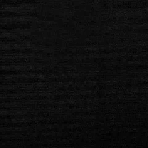 Fotel klubowy z podnóżkiem, czarny, obity aksamitem