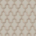 DUTCH WALLCOVERINGS Tapeta Geometric, złoto-zielona