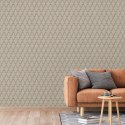 DUTCH WALLCOVERINGS Tapeta Geometric, złoto-zielona