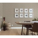 DUTCH WALLCOVERINGS Tapeta Geometric, złoto-zielona