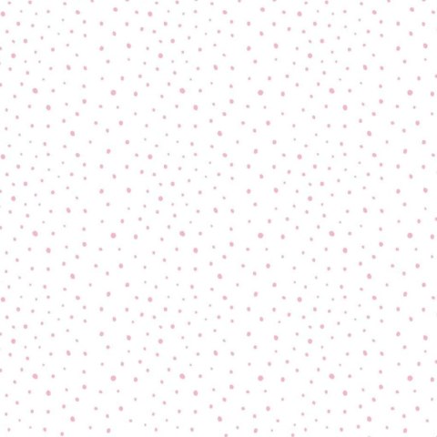 Noordwand Tapeta Mondo baby Confetti Dots, biało-różowo-beżowa
