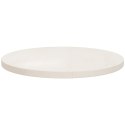 Blat stołu, biały, Ø50x2,5 cm, lite drewno sosnowe
