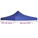 Dach namiotu imprezowego, 3 x 3 m, niebieski