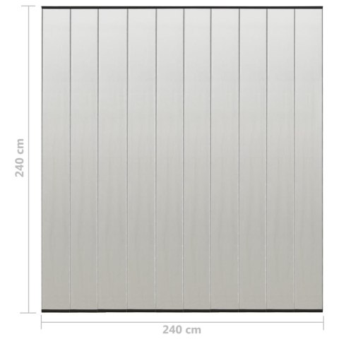Moskitiera na drzwi, 10-panelowa, czarna, 240x240 cm Moskitiera na drzwi, 10-panelowa, czarna, 240x240 cm