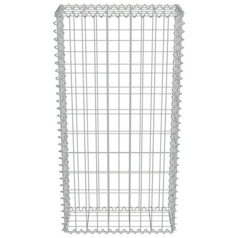 Ściana gabionowa, stal galwanizowana, z pokrywą, 50x20x100 cm