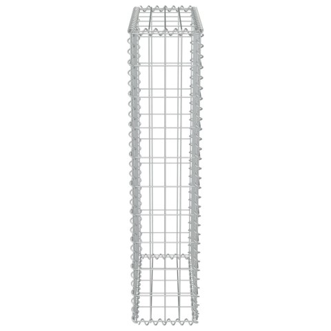 Ściana gabionowa, stal galwanizowana, z pokrywą, 50x20x100 cm