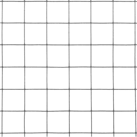 Ogrodzenie z siatki, stal i PVC, 25x0,5 m, szare