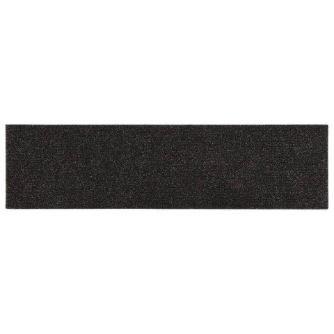 Samoprzylepne nakładki na schody, 15 szt., 76x20 cm, brązowe