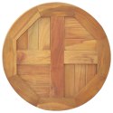 Blat stołu, lite drewno tekowe, okrągły, 2,5 cm, 40 cm