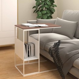 Stolik boczny, biały, 55x36x59,5 cm, materiał drewnopochodny