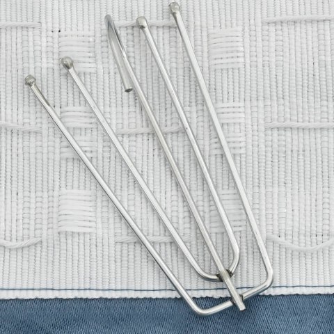 Zasłony stylizowane na lniane, 2 szt., niebieskie, 140x225 cm