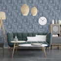 DUTCH WALLCOVERINGS Tapeta Wood, szara