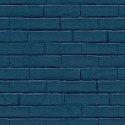 Good Vibes Tapeta Brick Wall, niebieska