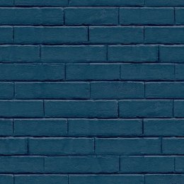 Good Vibes Tapeta Brick Wall, niebieska