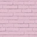 Good Vibes Tapeta Brick Wall, różowa