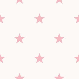 Noordwand Tapeta Friends & Coffee Little Stars, różowo-biała