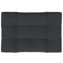 Poduszka na paletę, czarna, 120x80x12 cm, tkanina
