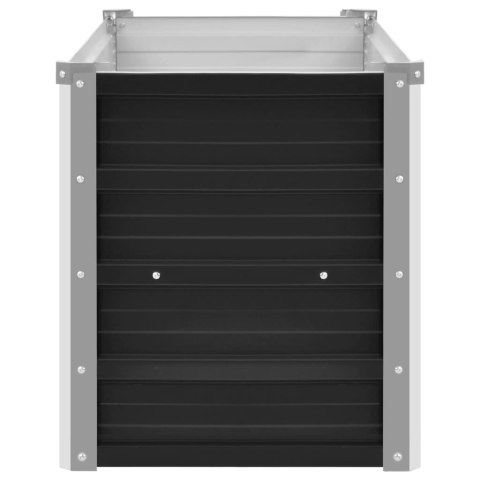 Podwyższona donica, antracyt, 100x40x45 cm, galwanizowana stal