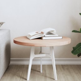 Blat do stolika, Ø50x2,5 cm, okrągły, lite drewno bukowe