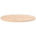 Blat stołu, 80x40x2,5 cm, lite drewno sosnowe, owalny