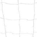 Bramka piłkarska z siatką, 182 x 61 x 122 cm, stalowa, biała