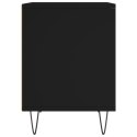 Szafka nocna, czarny, 40x35x50 cm, materiał drewnopochodny